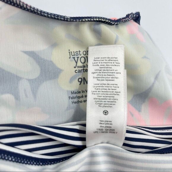 Just One You Swim Girls Sz 9M bikini Set Floral Multicolored - Picture 7 of 10